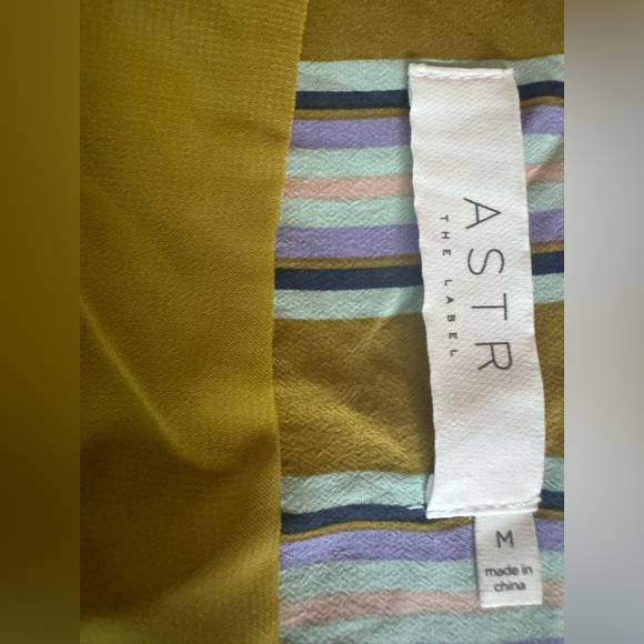 ASTR label size M Striped Midi Wrap Skirt - Picture 7 of 7